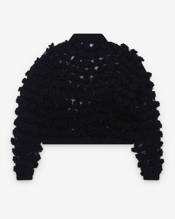 Pauline Dujancourt - Women’s Crochet Sweater - (Black)