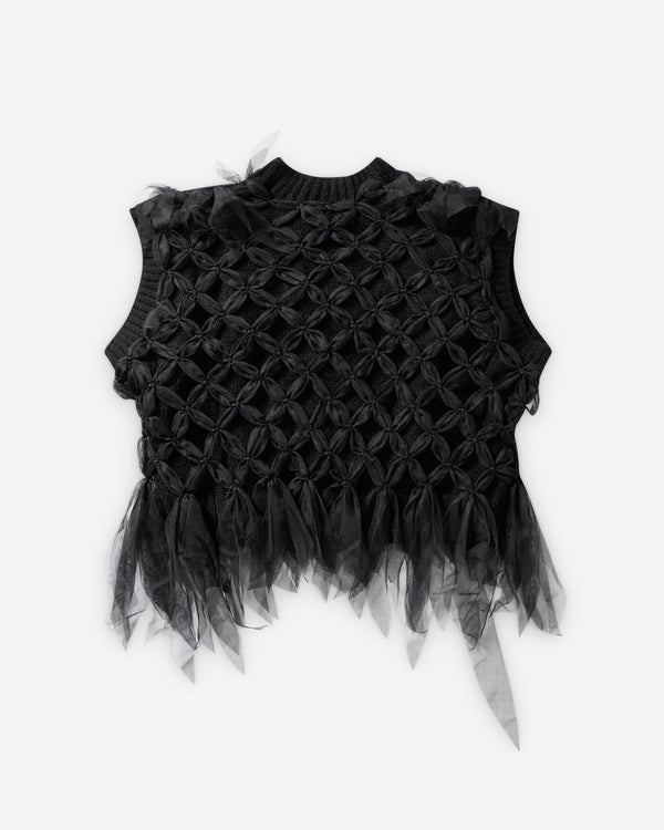 Pauline Dujancourt - Women's Alpaca Vest - (Black)