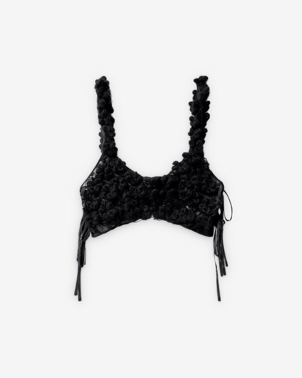 Pauline Dujancourt - Women's Crochet Bra - (Black)