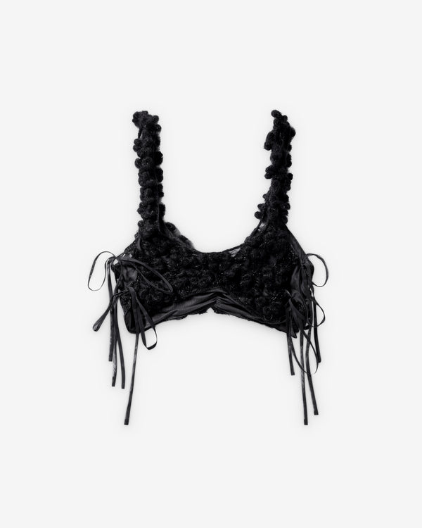 Pauline Dujancourt - Women's Crochet Bra - (Black)