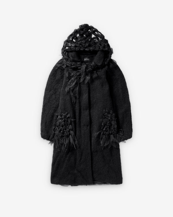 Pauline Dujancourt - Women's Alpaca Coat - (Black)