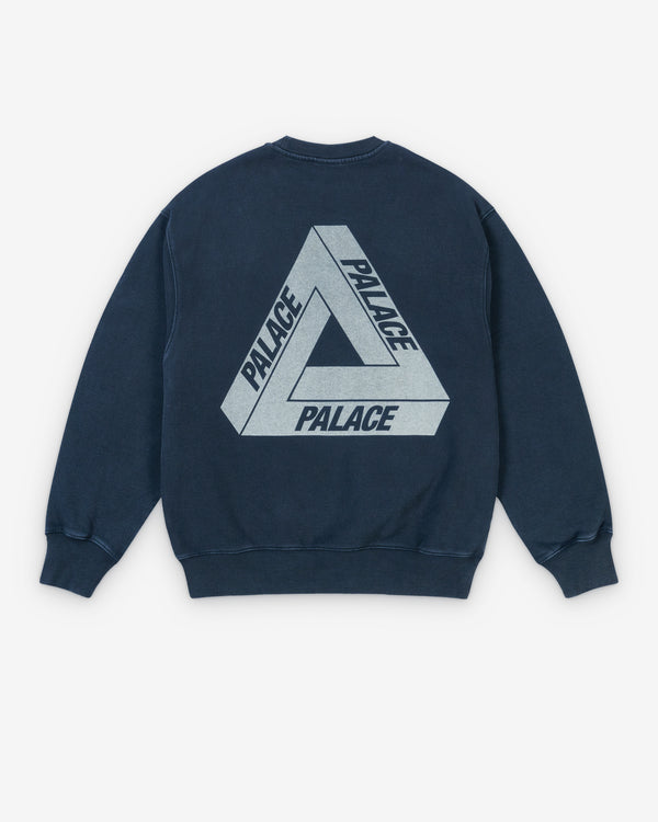 Palace - Men's Pigment Tri Crew - (Navy)