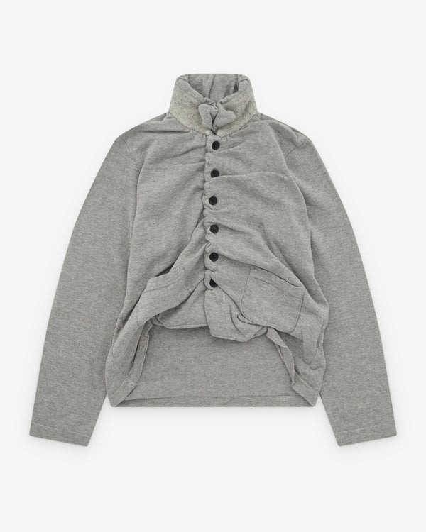 Pillings - Women’s Gathered Placket Top - (Grey)