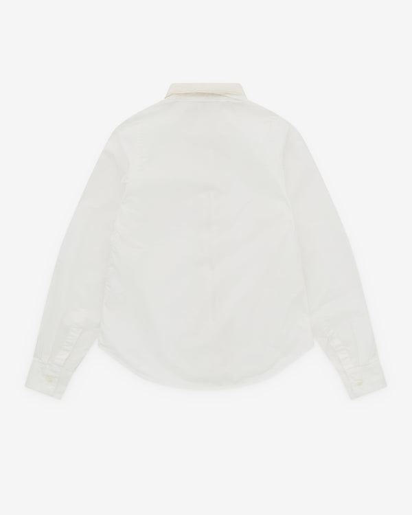 Pillings - Women’s Padded Collar Shirt - (White)