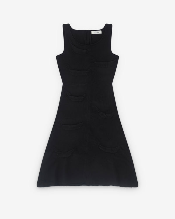Pillings - Women’s Sleeveless Drape Dress - (Black)