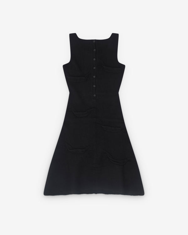 Pillings - Women’s Sleeveless Drape Dress - (Black)