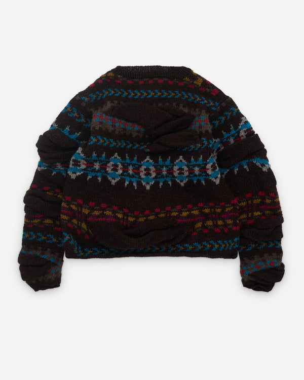 Pillings - Women’s Patterned Sweater - (Brown)