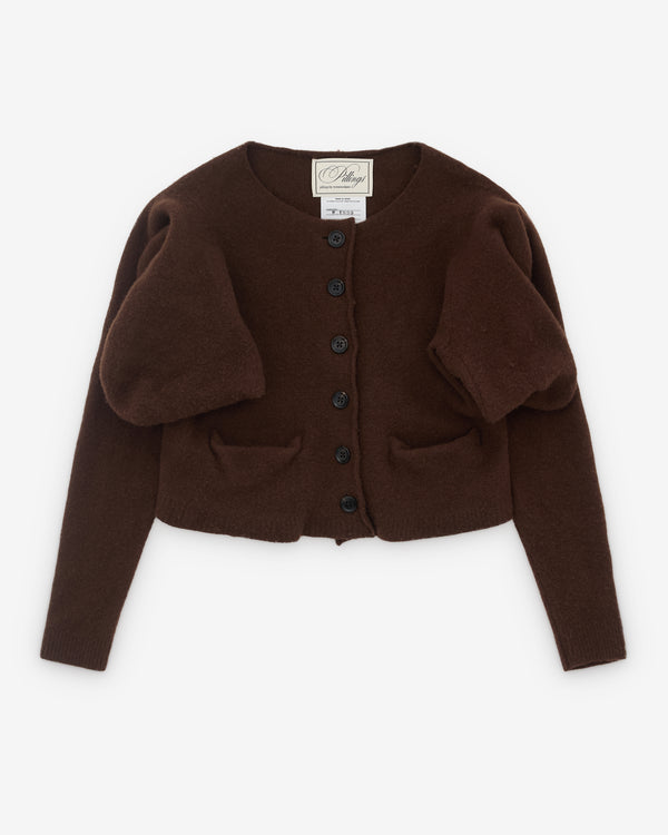 Pillings - Women’s Cropped Cardigan - (Brown)