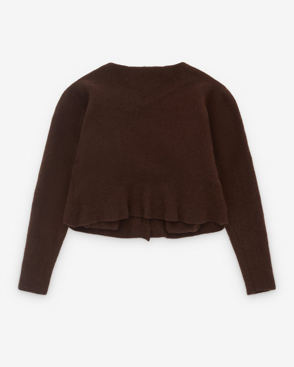 Pillings - Women’s Cropped Cardigan - (Brown)