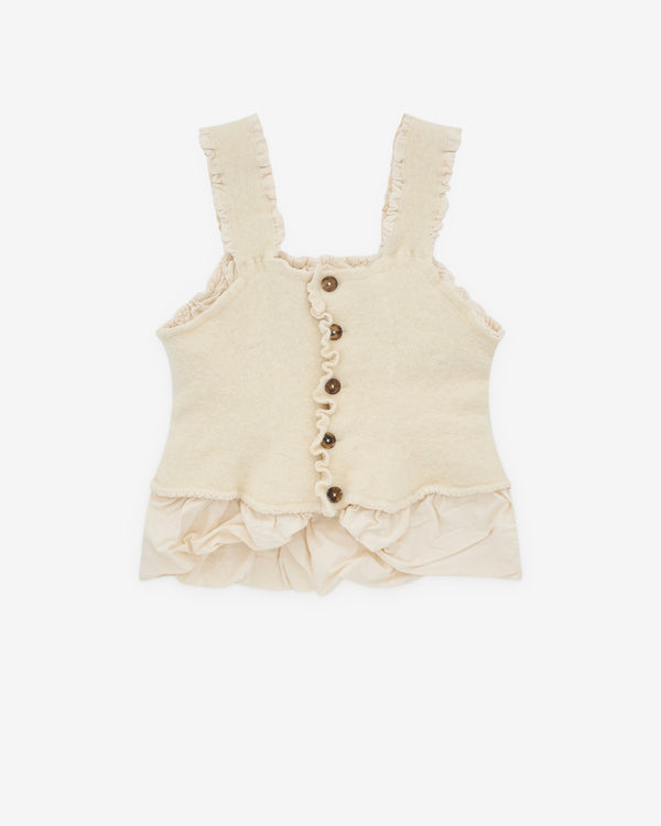 Pillings - Women’s Ruffle Hem Camisole - (White)