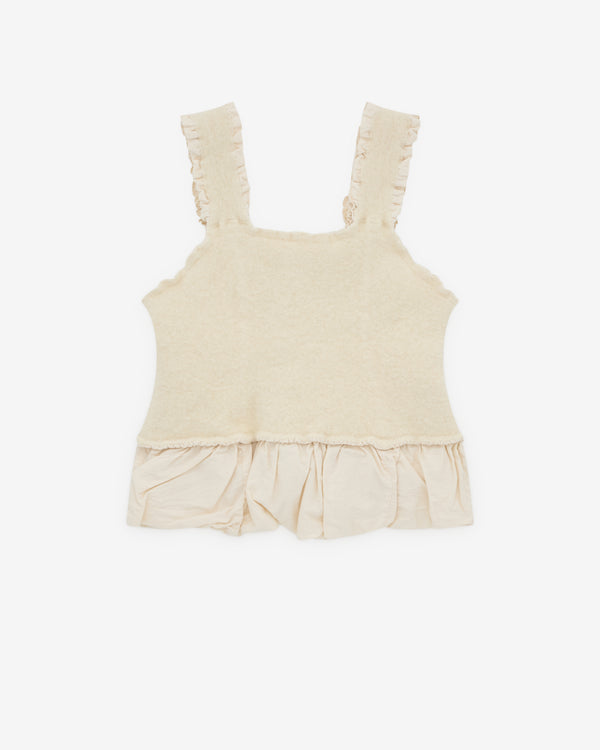 Pillings - Women’s Ruffle Hem Camisole - (White)
