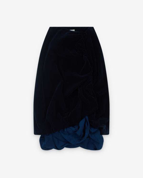 Pillings - Women’s Gathered Wrap Skirt - (Navy)