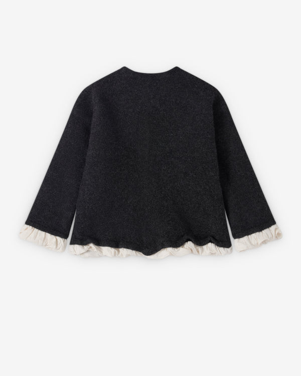 Pillings - Women's Frilled Jacket - (Charcoal Grey)