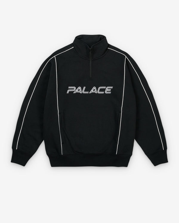 Palace - Men's Piped 1/4 Zip - (Black)