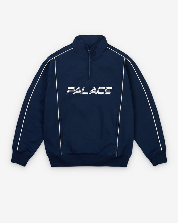 Palace - Men's Piped 1/4 Zip - (Navy)