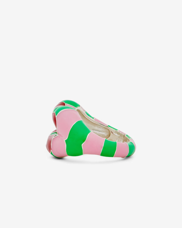 Solange - Hotlips Edie Parker Ring - (Pink And Green)