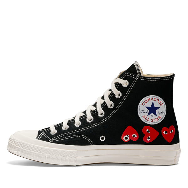 Play Converse - Multi Red Heart Chuck Taylor All Star '70 High Sneakers - (Black)