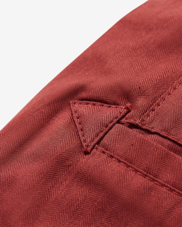 Pluto Of Saint Andrews - Men's Pleated Trouser - (Garnet)