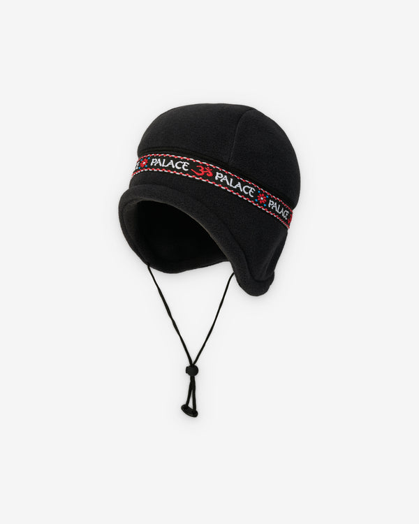 Palace - Men's Polartec Om Earflap Beanie - (Black)
