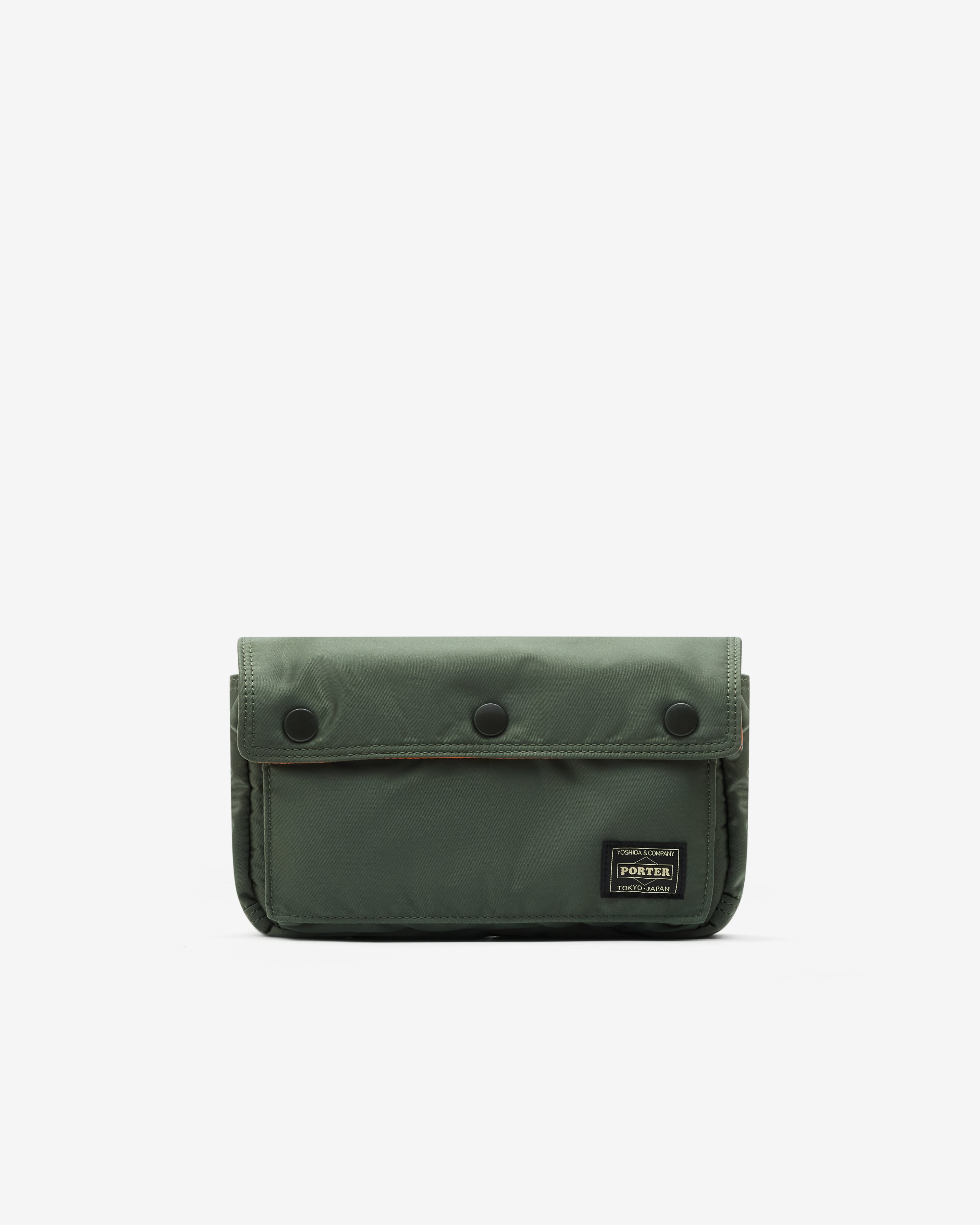 Porter: Men's Tanker Envelope Bag (Sage Green) | Dover Street