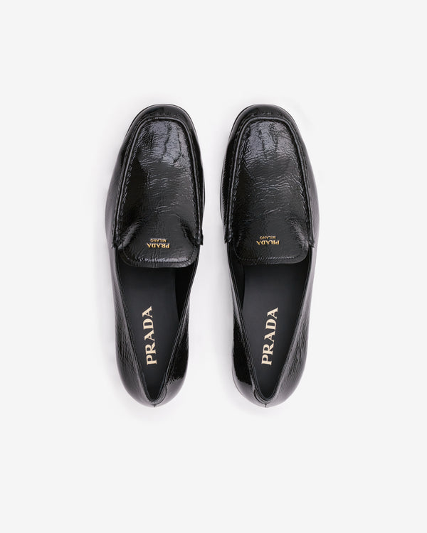 Prada - Women’s Naplak Patent Leather Loafers - (Black)