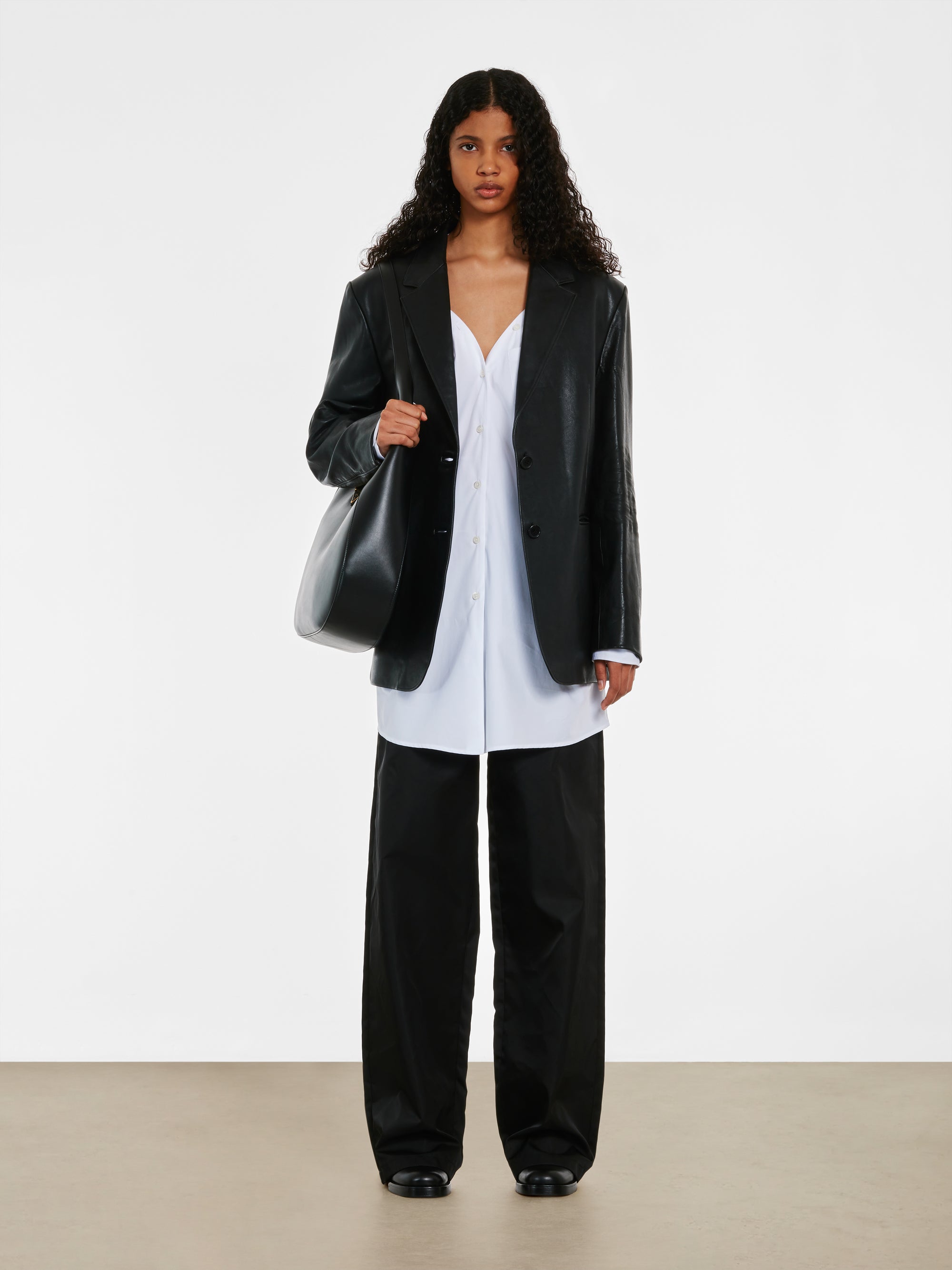 Prada - Women’s Leather Jacket - (Black) view 4