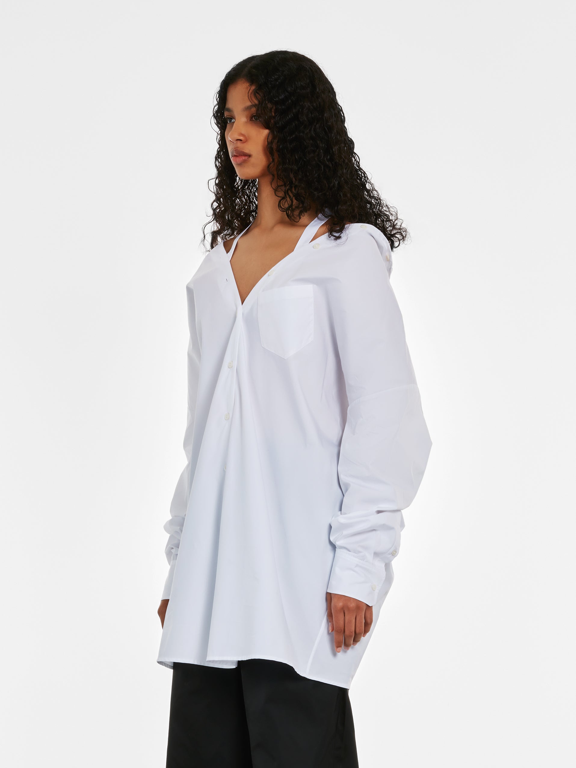 Prada - Women’s Cotton Dress - (White) view 3