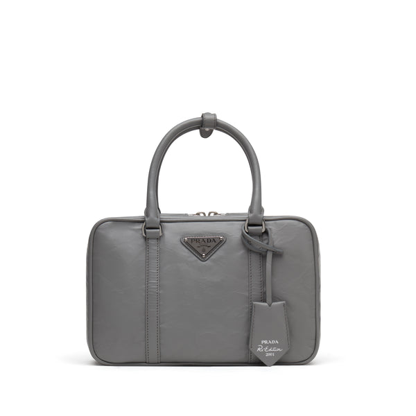 Prada - Women’s Medium Top Handle Handbag - (Slate Grey)