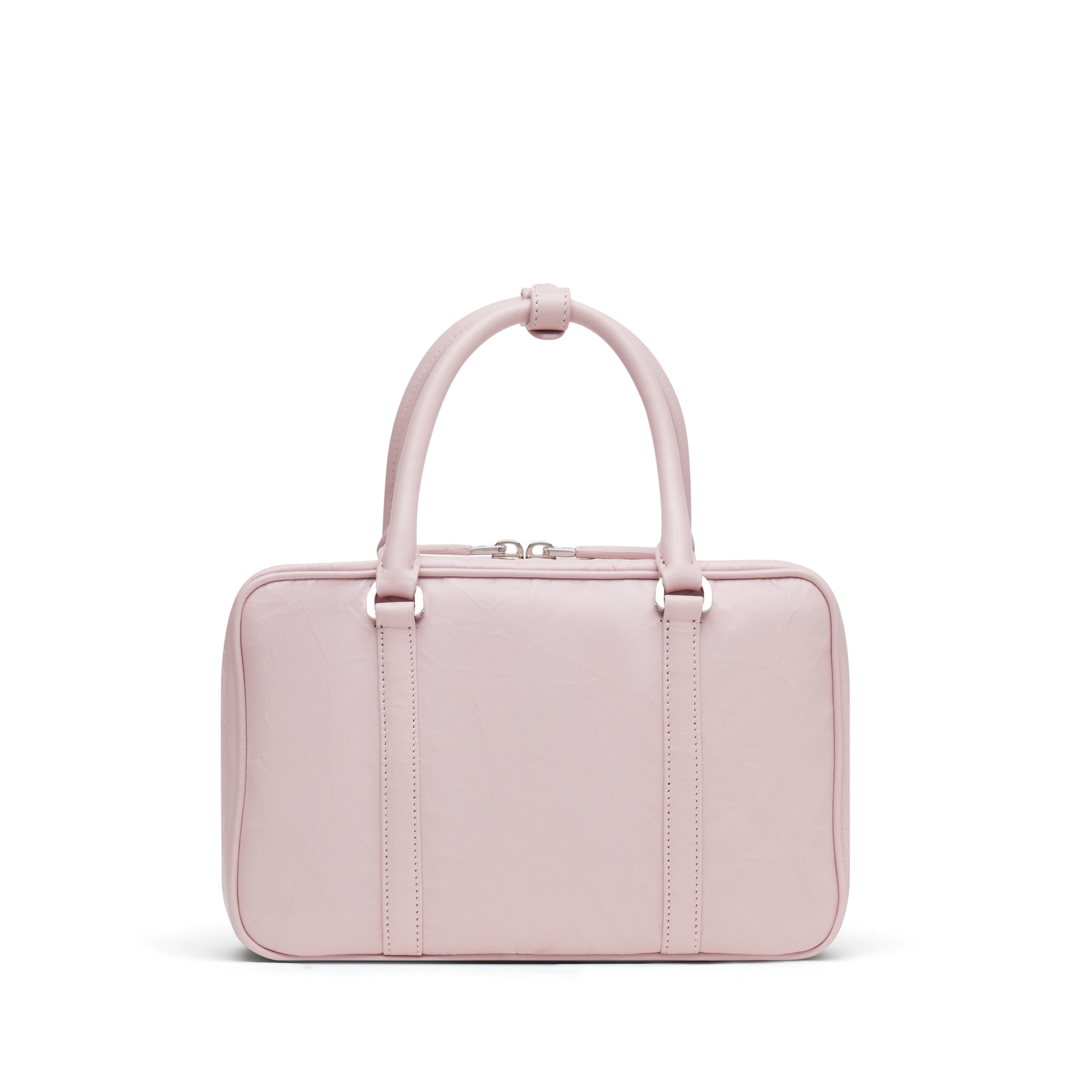 Prada - Women’s Medium Top Handle Handbag - (Alabaster Pink) view 3