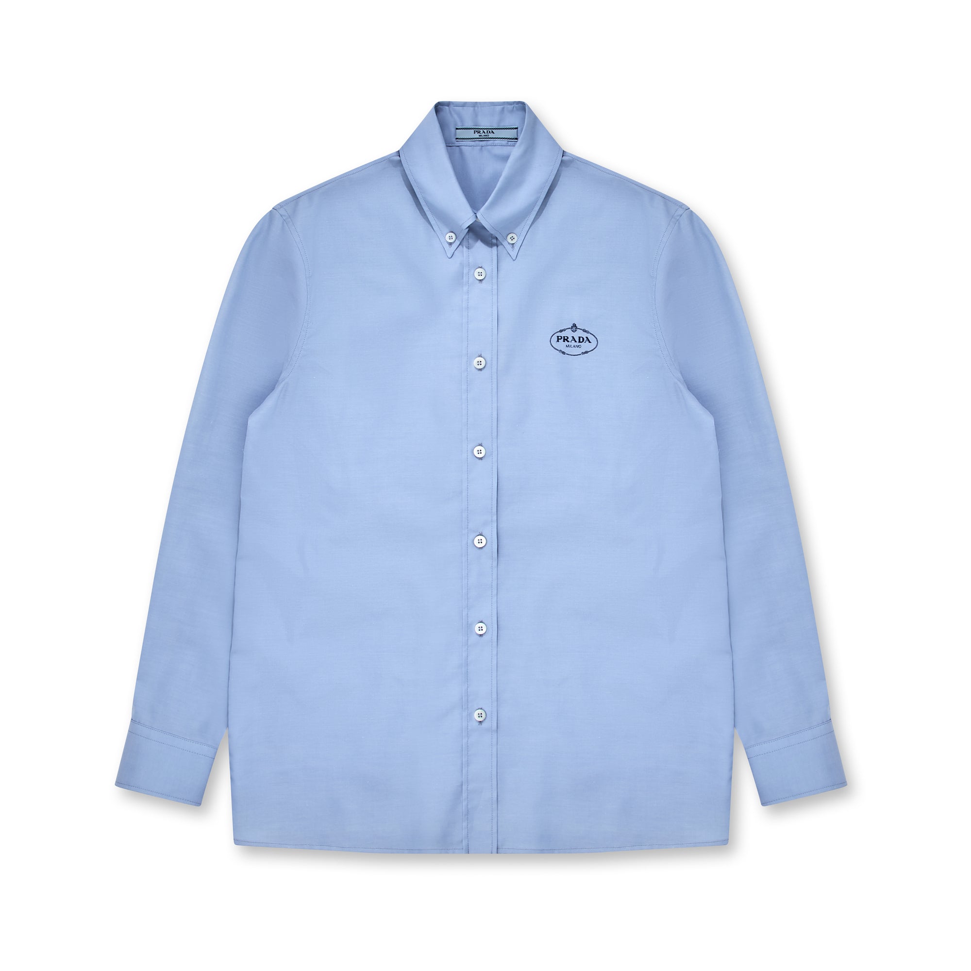 Prada - Women’s Oxford Cotton Shirt - (Light Blue) view 5