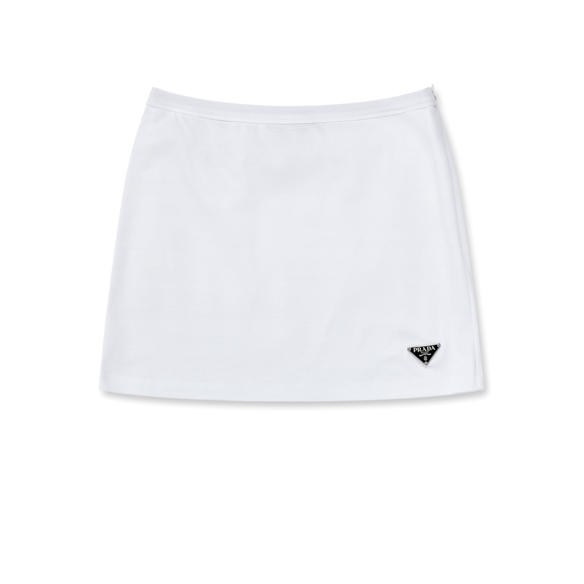 Prada - Women’s Jersey Miniskirt - (White) view 5