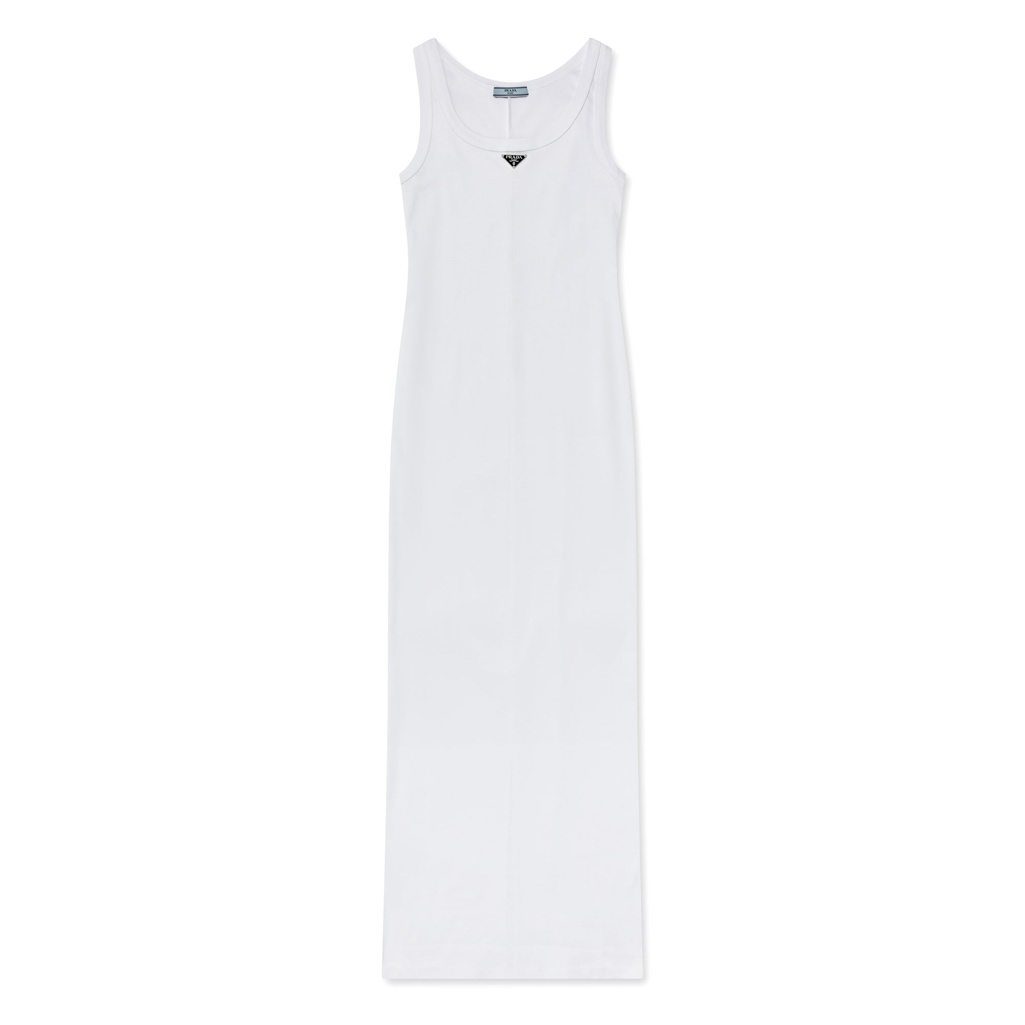 Prada - Women’s Cotton Jersey Dress - (White) view 4