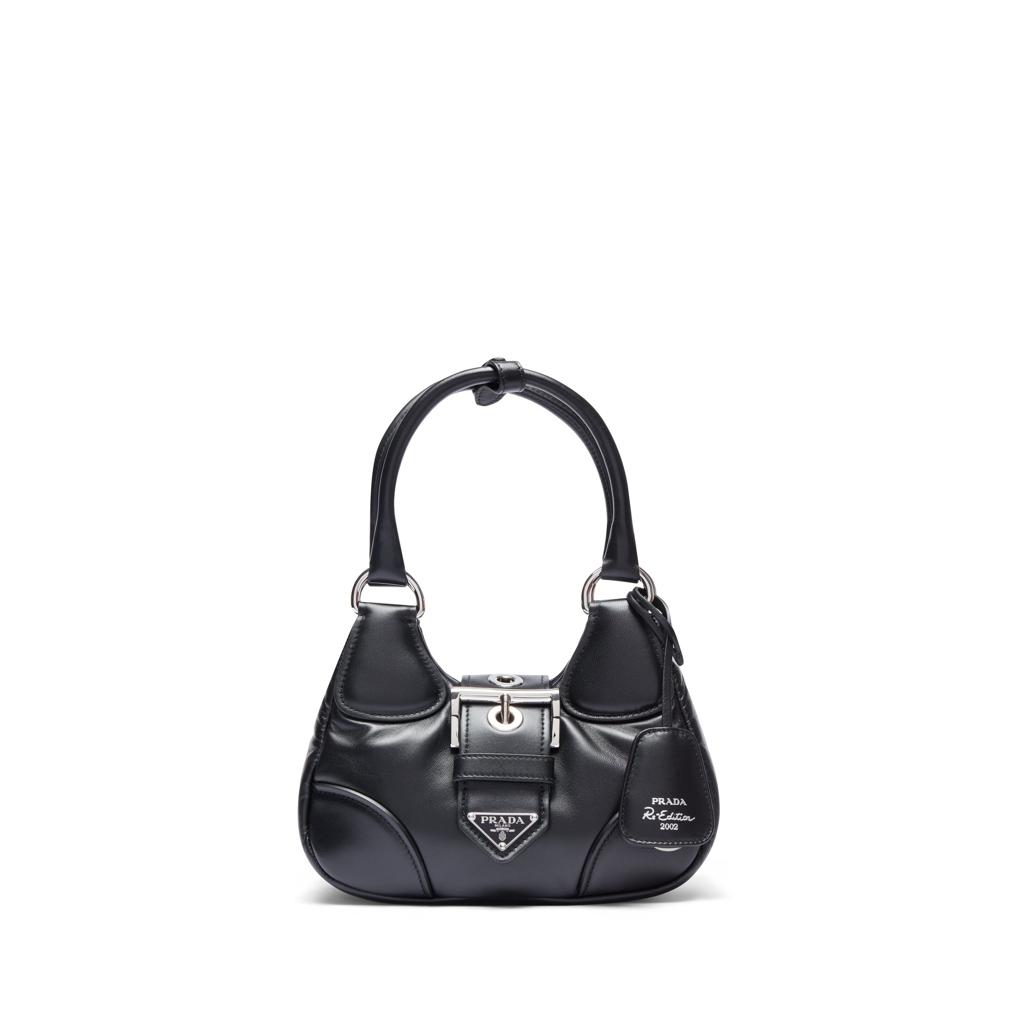Prada - Women’s Moon Padded Nappa-Leather Bag - (Black) view 1