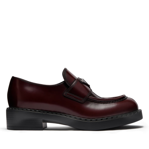 Prada - Women’s Brushed Leather Loafer - (Cordovan)