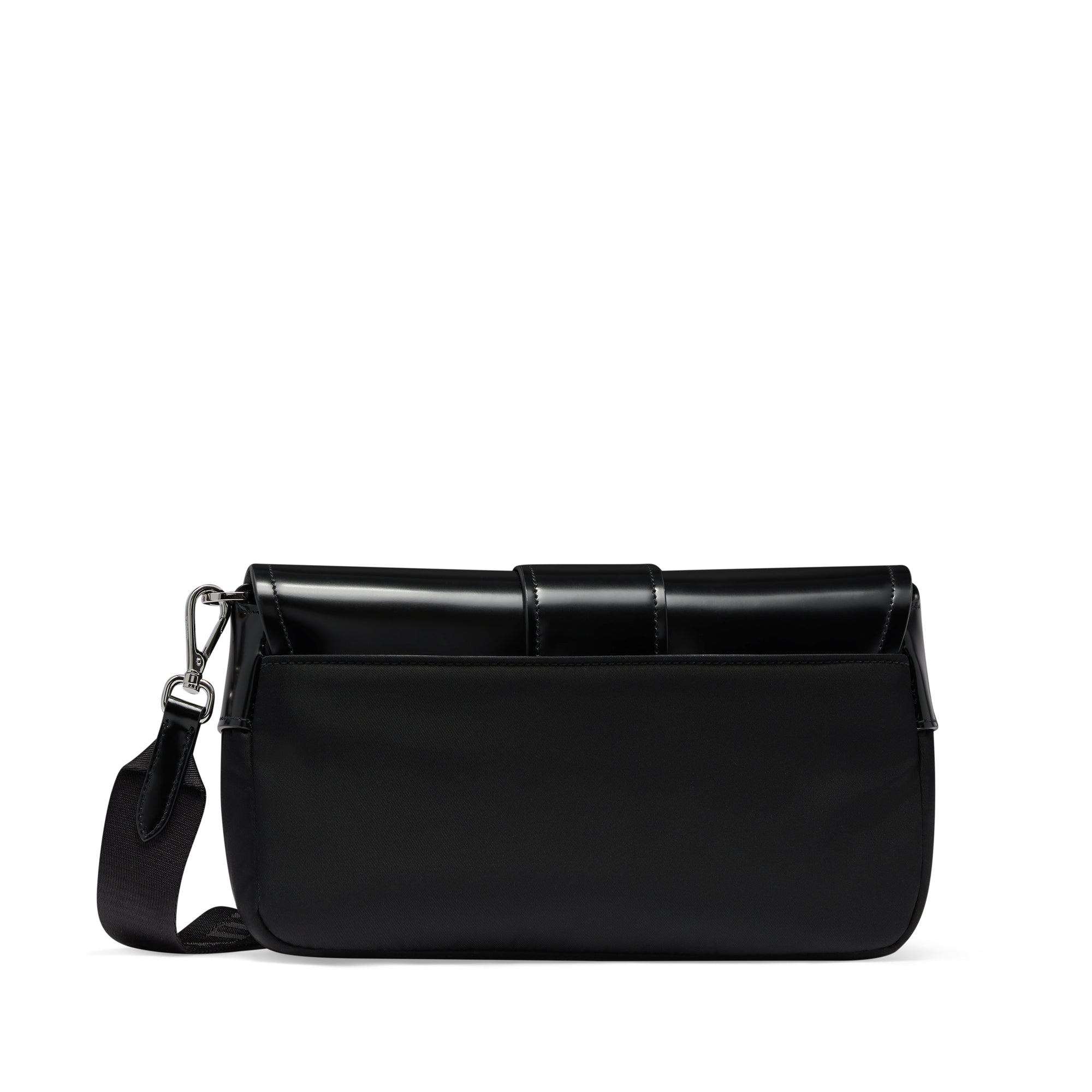 Prada - Women’s Pocket Recycled-Nylon Cross-Body Bag - (Black) view 3