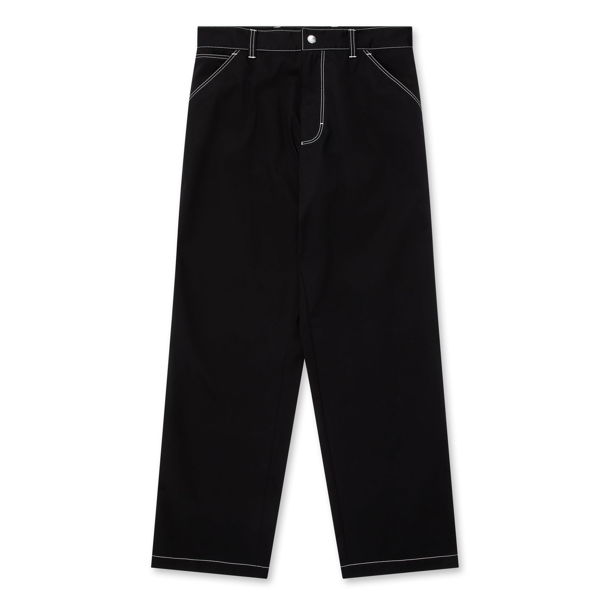 Prada - Men’s Contrast Stitch Trousers - (Black) view 5