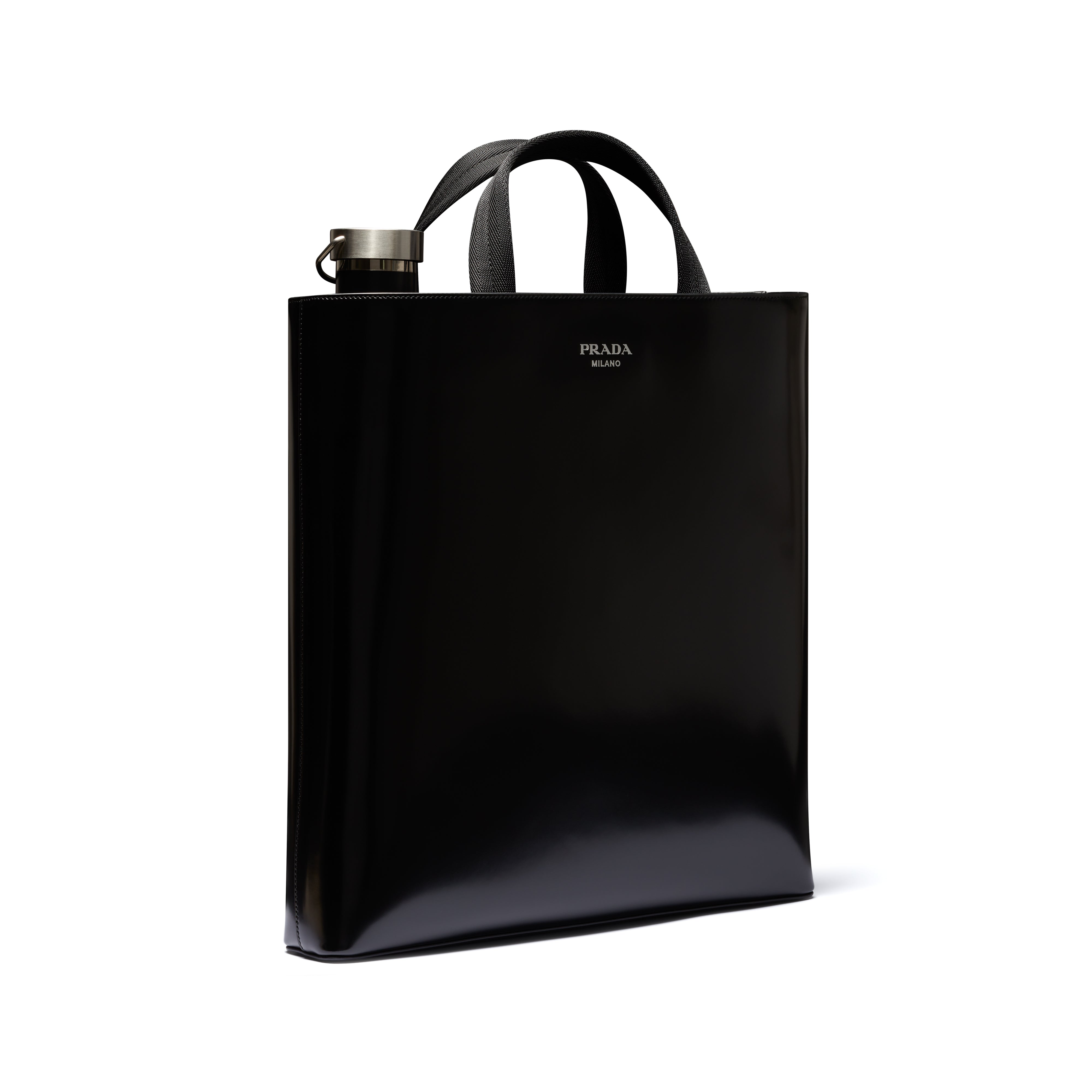 Prada Men s Shopping Bag with Bottle Black Dover Street