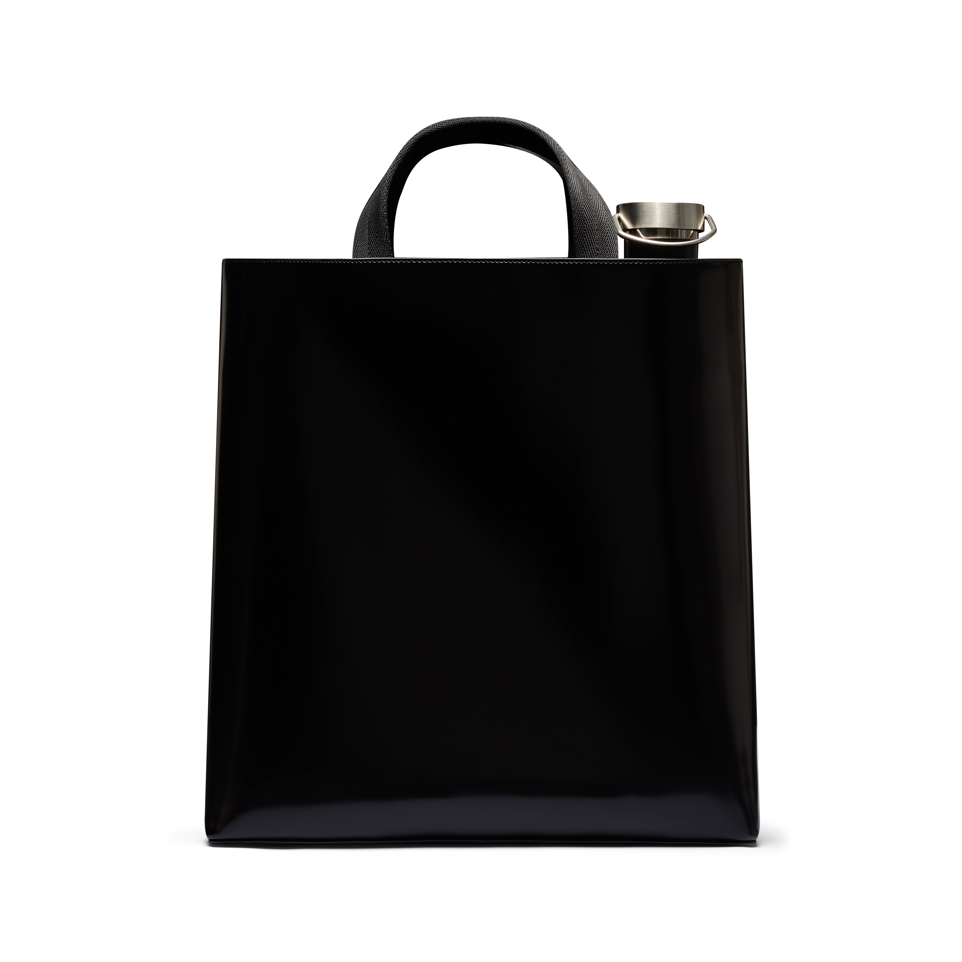 Prada Men s Shopping Bag with Bottle Black