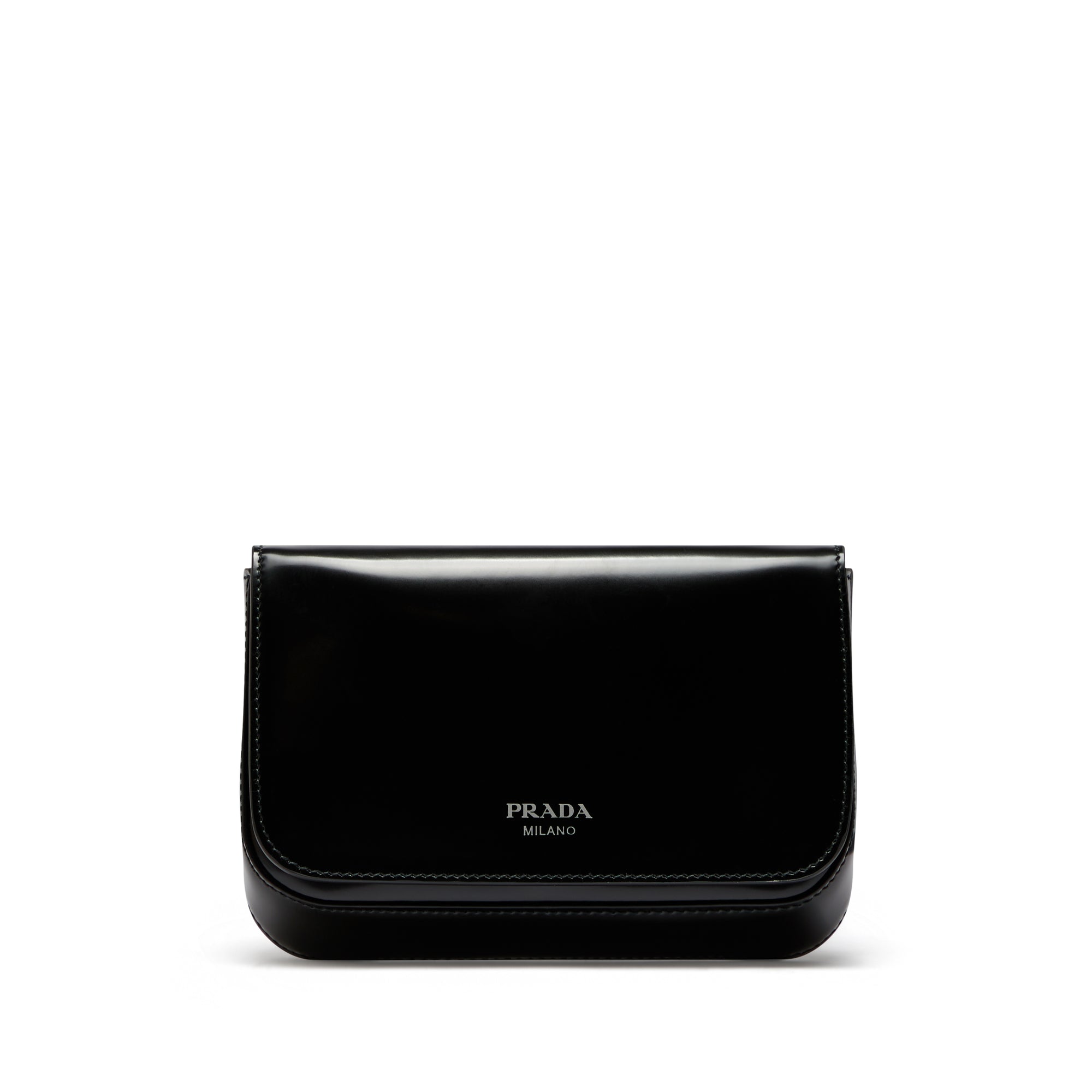 Prada - Men’s Brushed Leather Mini Bag - (Black) view 1