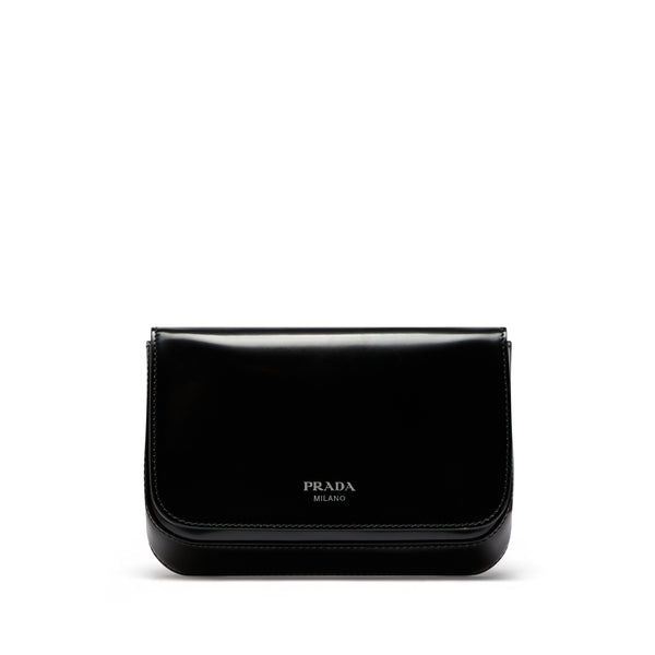 Prada - Men’s Brushed Leather Mini Bag - (Black)