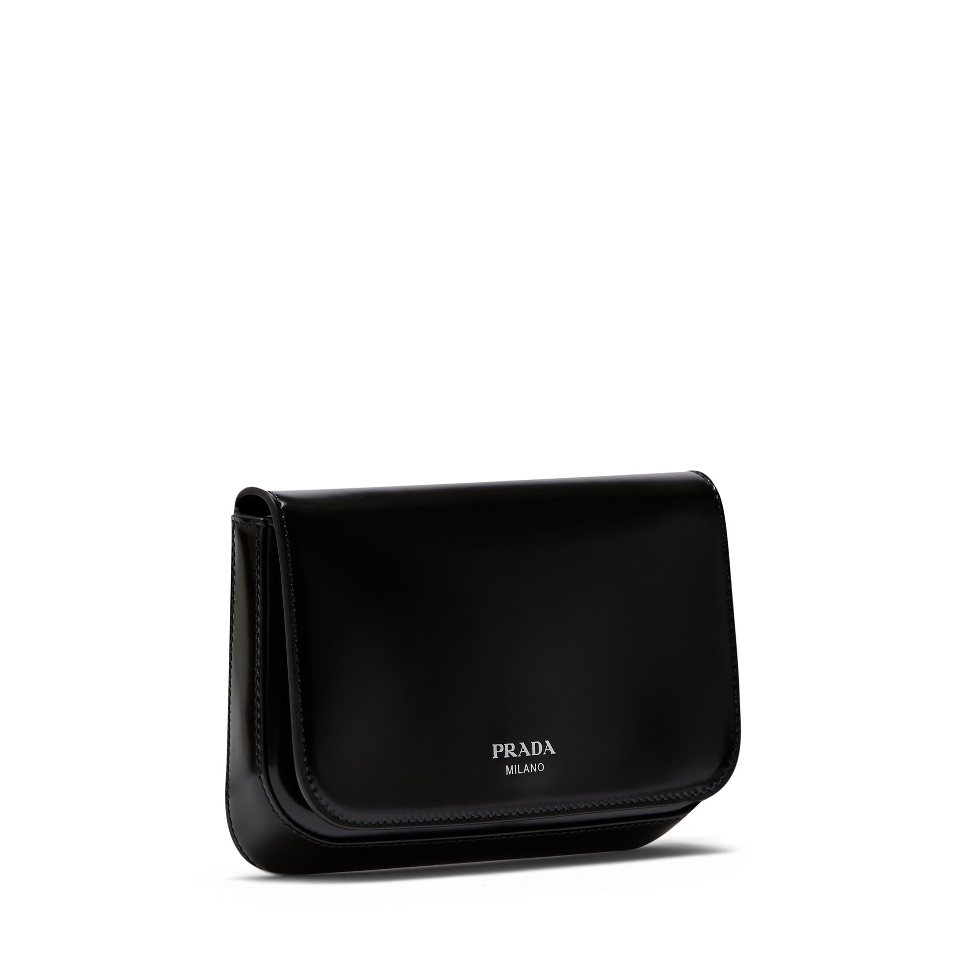 Prada - Men’s Brushed Leather Mini Bag - (Black) view 2