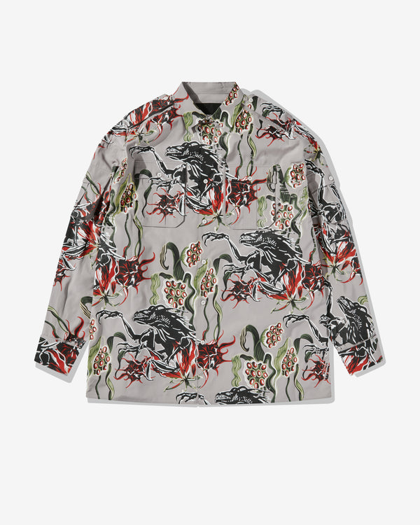Prada - Men's Printed Shirt - (Grey/Red)