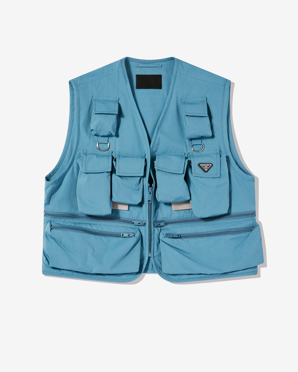 Prada - Men's Cotton Blend Vest - (Aviation Blue)