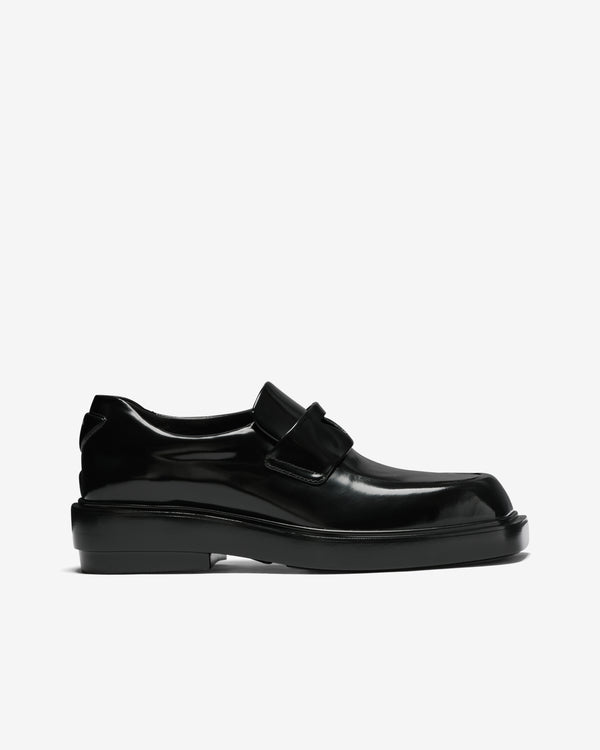 Prada - Women's Brushed Leather Loafers - (Black)