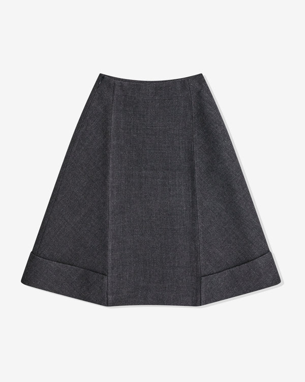 Prada - Women's Rush Stitch Midi Skirt - (Anthracite Gray)