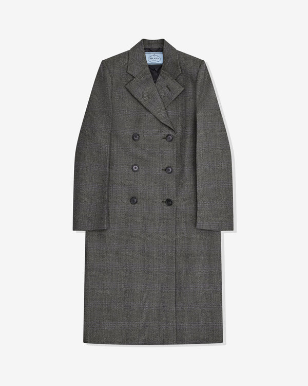 Prada - Women's Double Breasted Coat - (Grey)