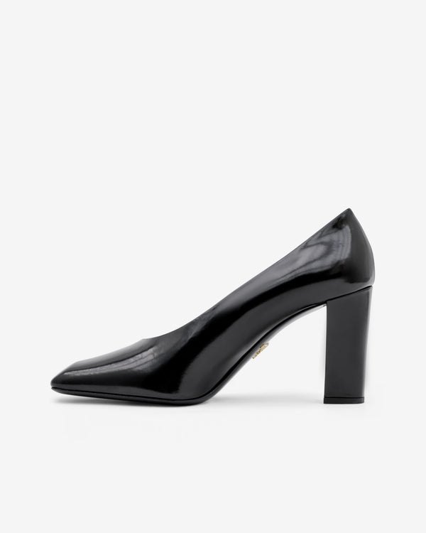 Prada - Women’s Brushed Leather Pumps - (Black)