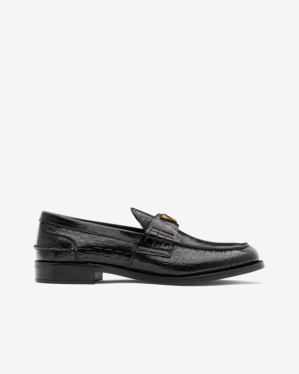 Prada - Women's Croc Leather Loafer - (Black)