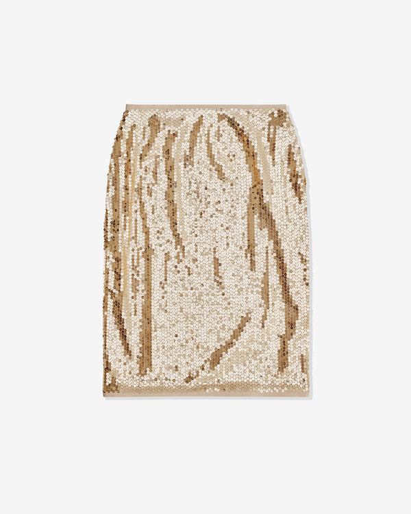 Prada - Women's Sequined Skirt - (Gold)