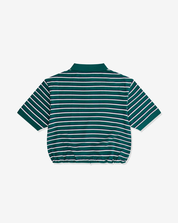 Prada - Women’s Striped Polo - (Emerald/Blue)